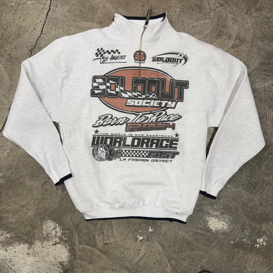 Sold out society race half zip Sweatshirt