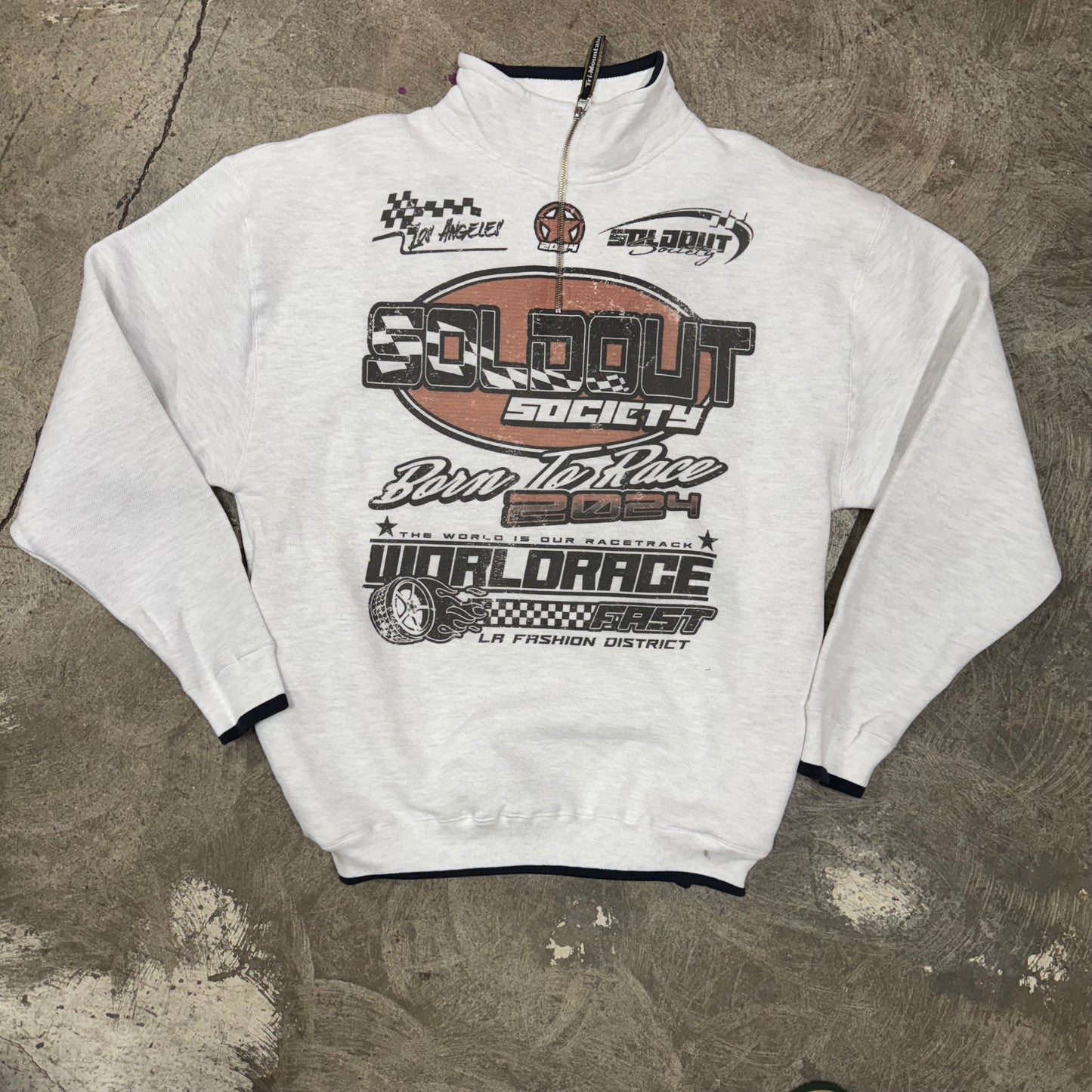 Sold out society race half zip Sweatshirt
