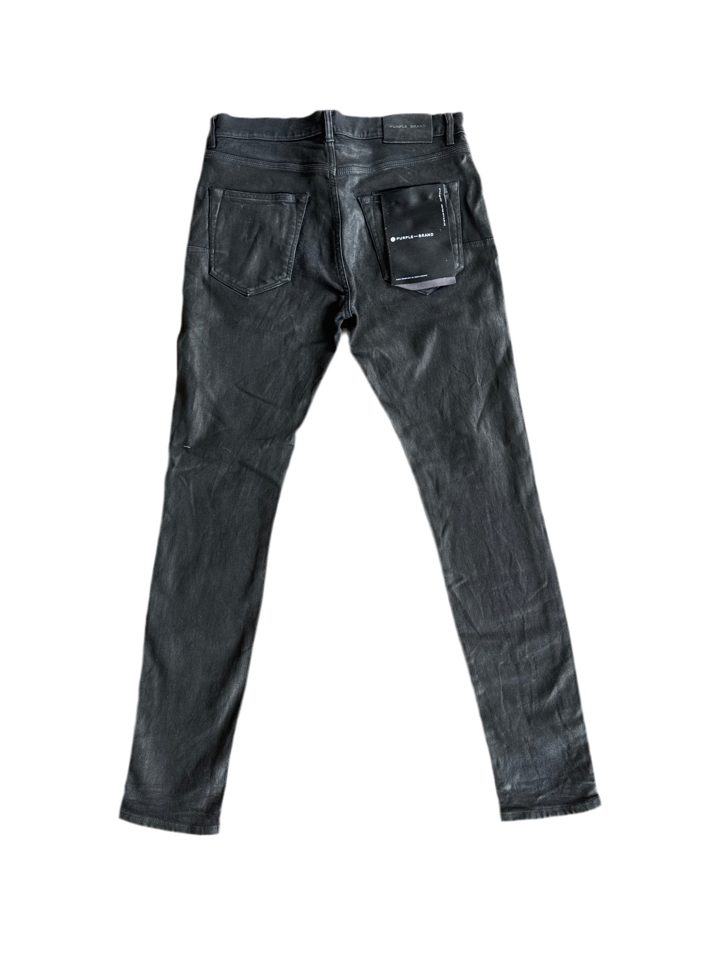 black purple Purple Brand Jeans Black Waxed LA streetwear thrift