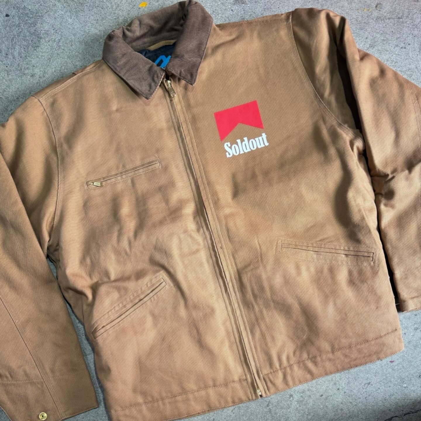 Custom canvas "Sold Out" Jacket
