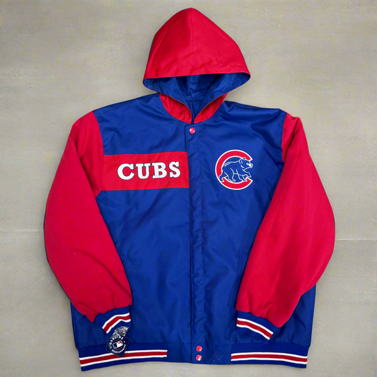 JH Designs Chicago Cubs reversible jacket.