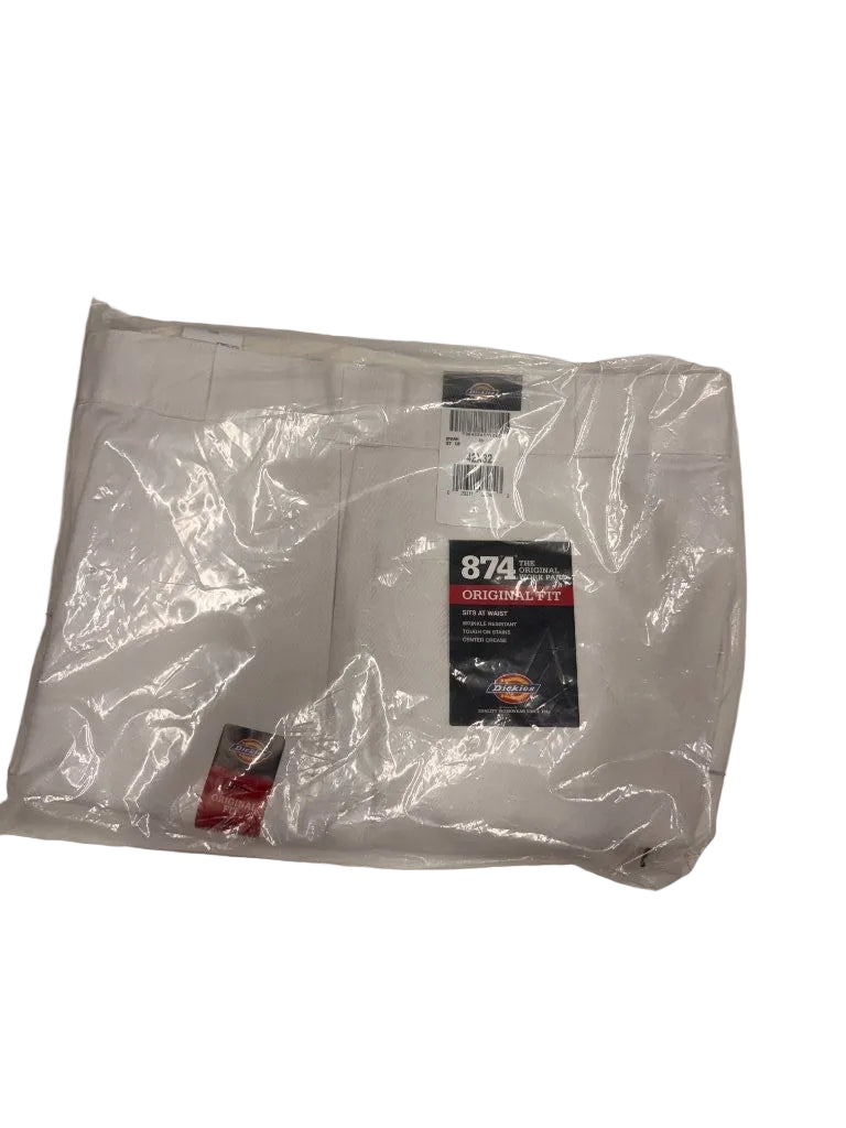 dickies 874 original fit white work pants packaging deadstock sold out society LA streetwear