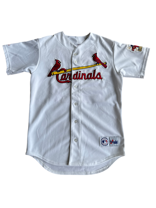 MAJESTIC MARK MCGWIRE #25 CARDINALS JERSEY W/HOME RUN PATCH - NWT - SIZE S