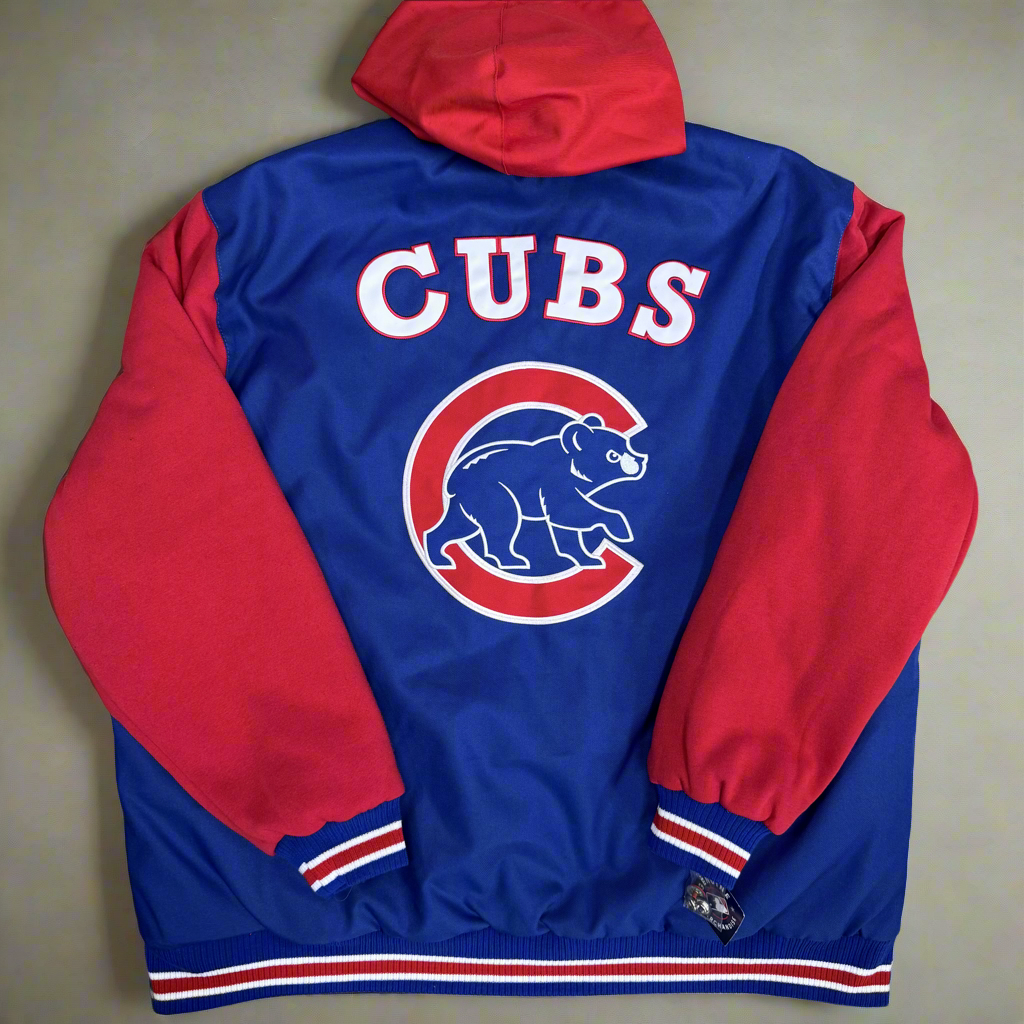 JH Designs Chicago Cubs reversible jacket.