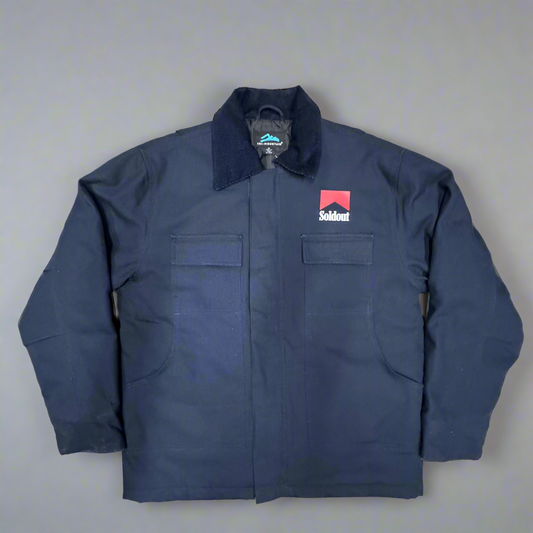 Navy- custom canvas work coat.