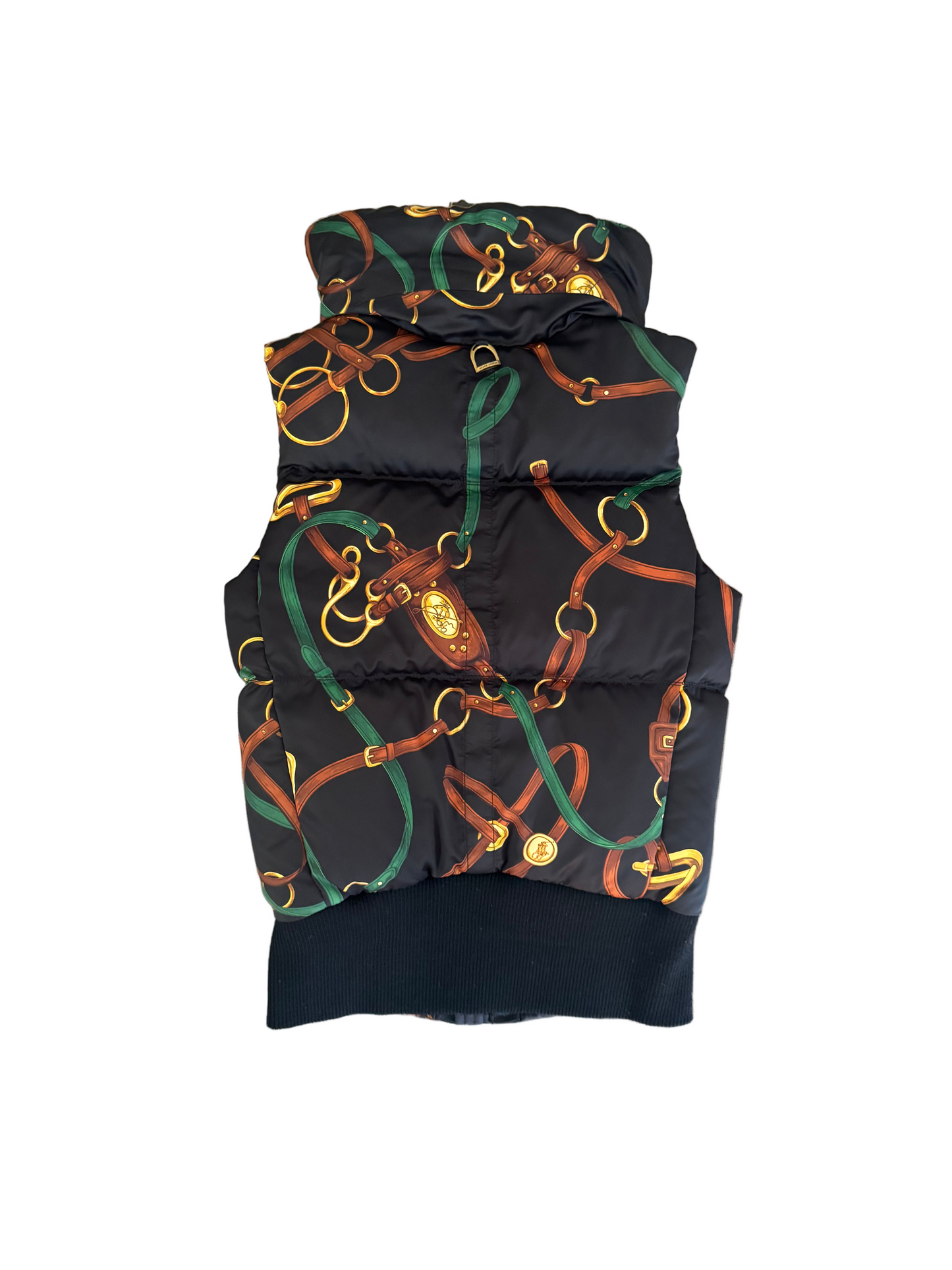black Ralph Lauren Puff Vest Black LA streetwear thrift
