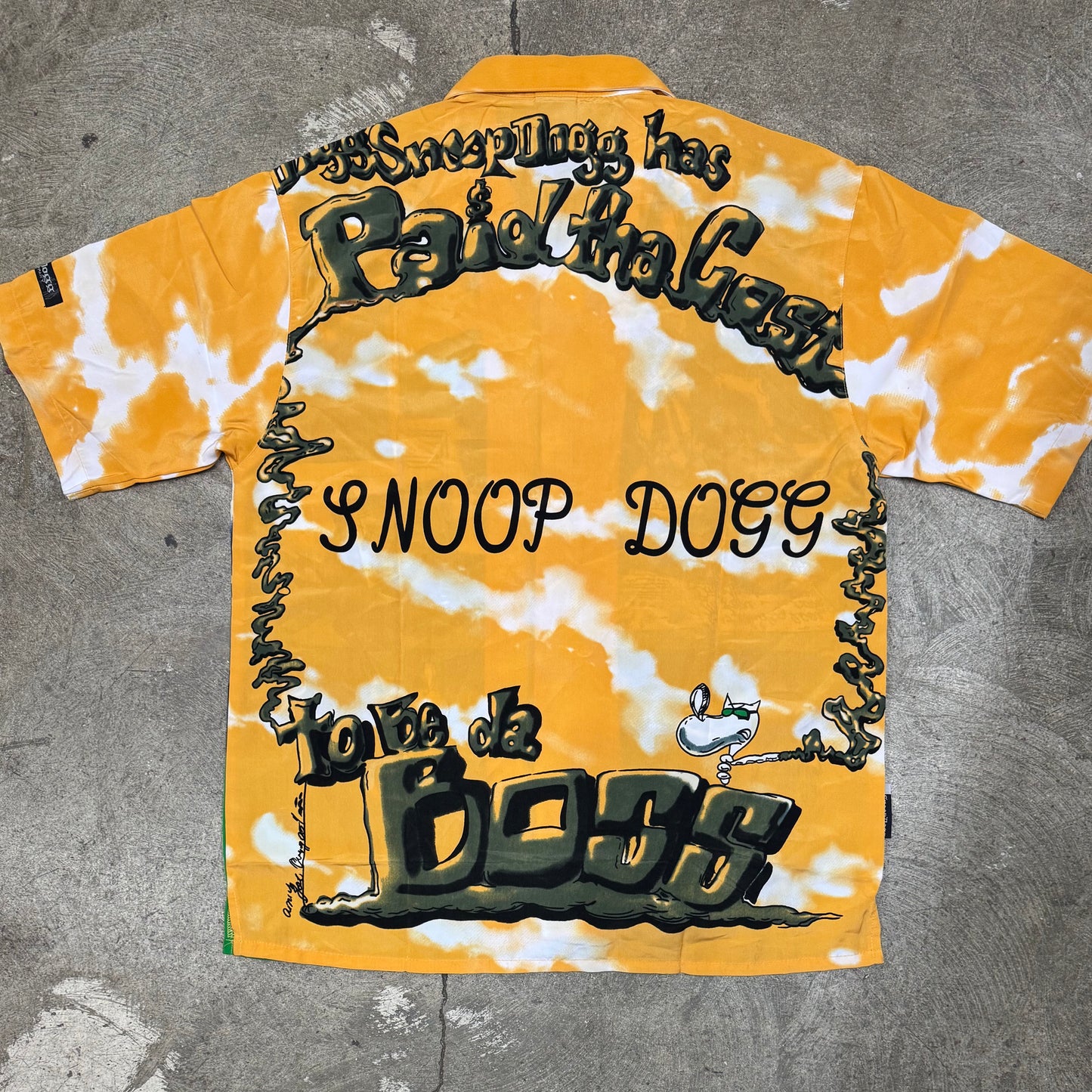 yellow vintage Vintage Snoop Dogg Button-Up Shirt downtown LA vintage thrift find