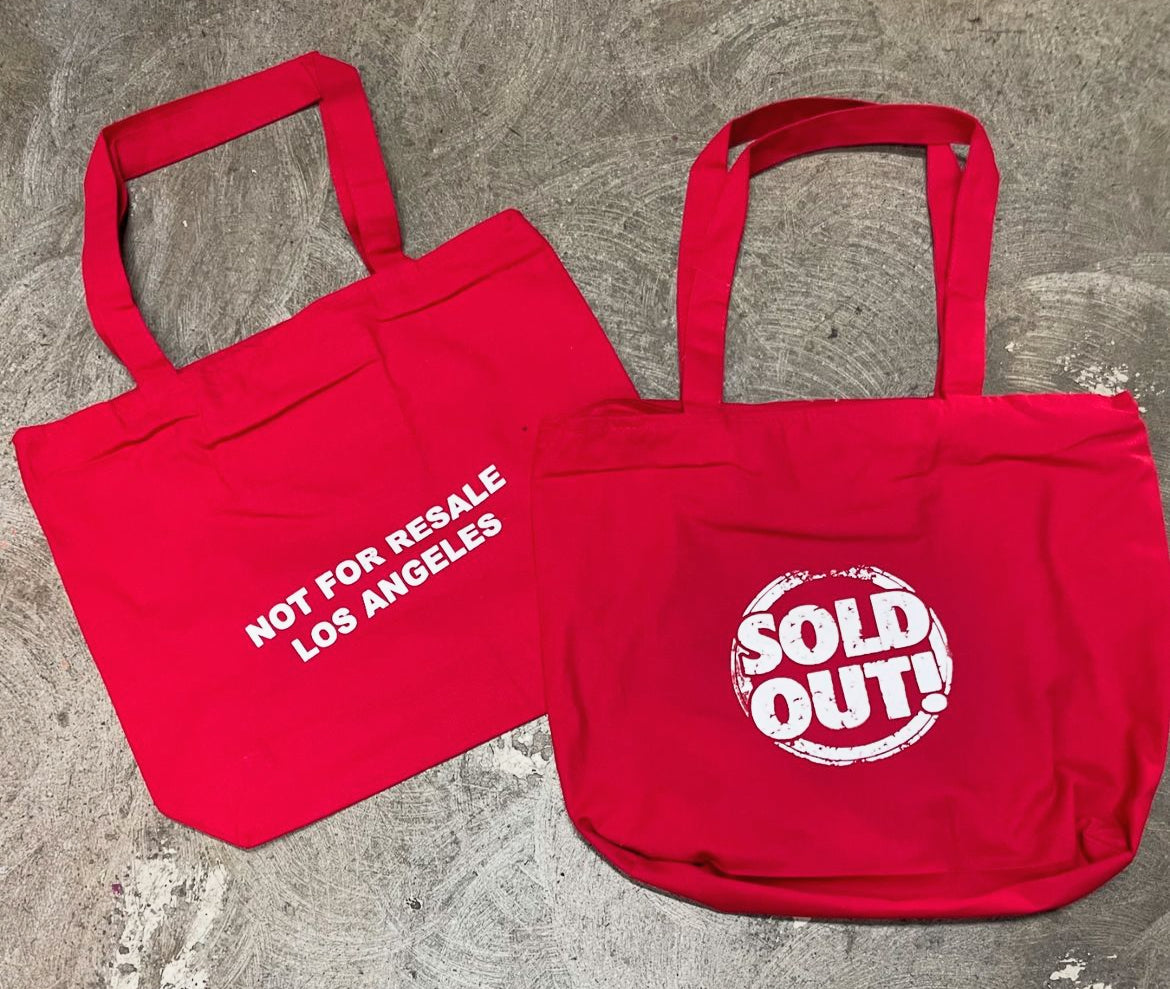 Sold out society & Not For Resale LA Tote bag