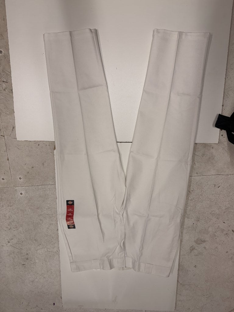 dickies 874 original fit white work pants front view deadstock sold out society LA streetwear