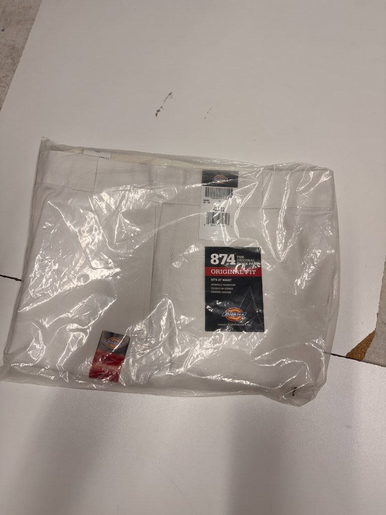 dickies 874 original fit white work pants packaging deadstock sold out society LA streetwear