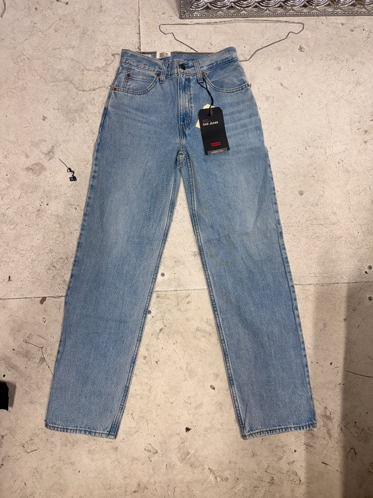 levi's wedgie dad jeans light wash vintage deadstock denim sold out society LA streetwear