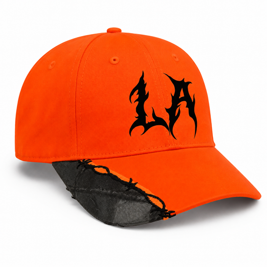 Hunter Orange Barbed Wire Real Tree Camo LA Snapback Hat