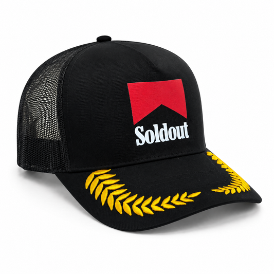 Sold Out Society Black Mesh Captain Snapback Hat