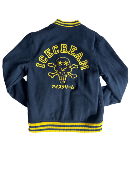 Billionaire Boys Club Ice Cream varsity jacket Black & Yellow size Medium