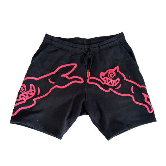 black cream pink Icecream Shorts Black Pink Running LA streetwear thrift