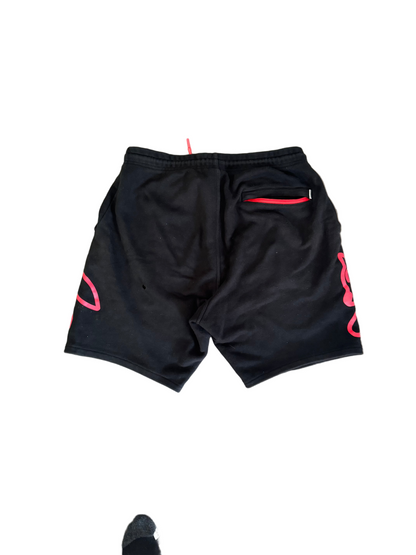 black cream pink Icecream Shorts Black Pink Running LA streetwear thrift
