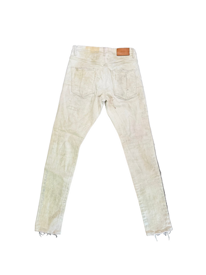 white purple Purple Brand White Distressed Slim LA streetwear thrift