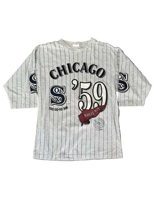 white grey Chicago White Sox '59 Pinstripe downtown LA streetwear