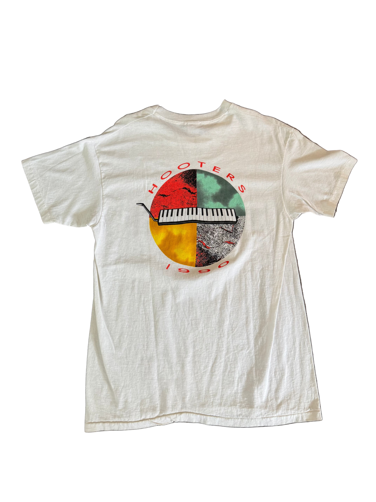 Rare Hooters zigzag 1990 vintage  T shirt