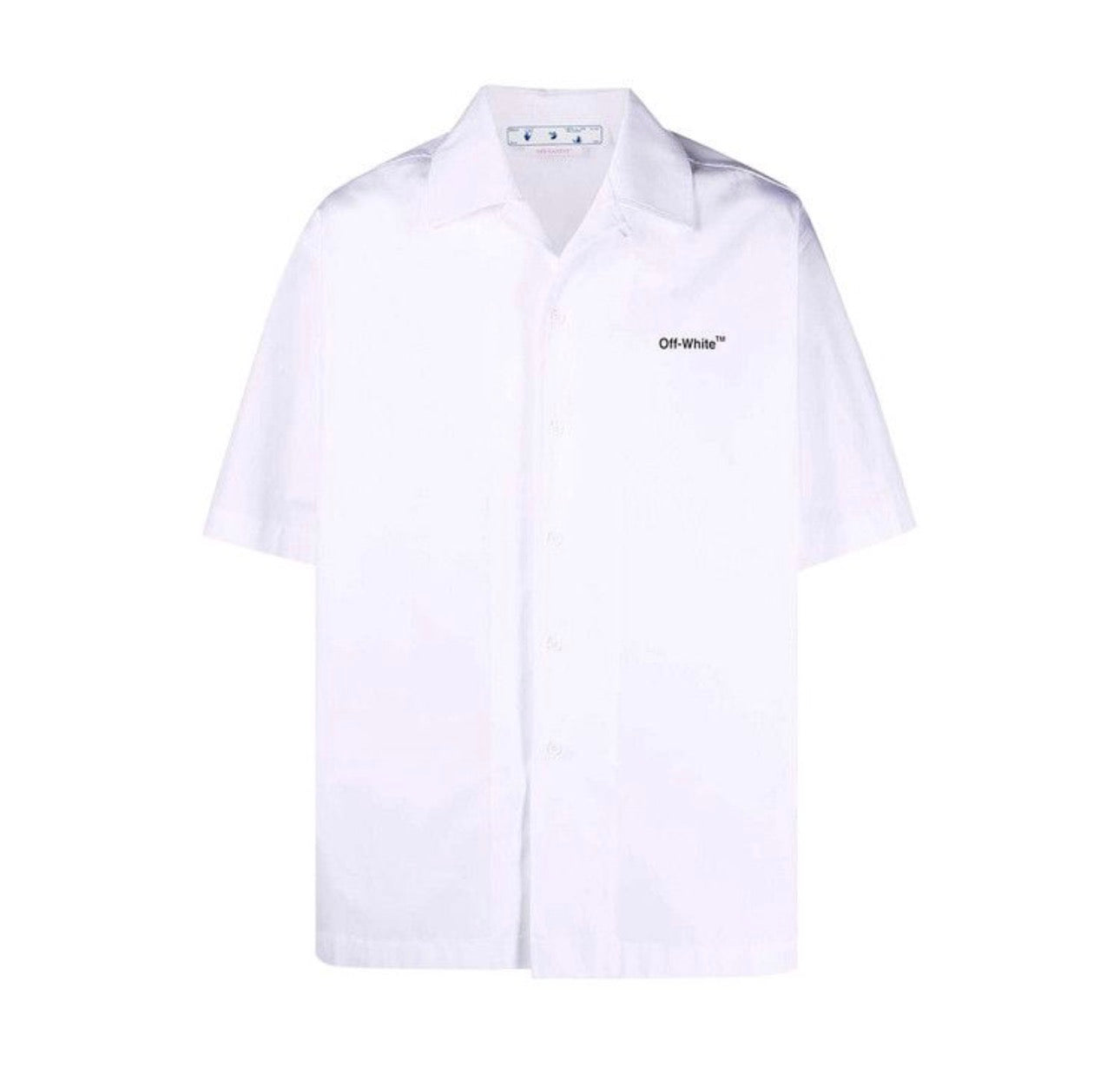 white OFF-WHITE Caravaggio Arrow Holiday Shirt downtown LA streetwear