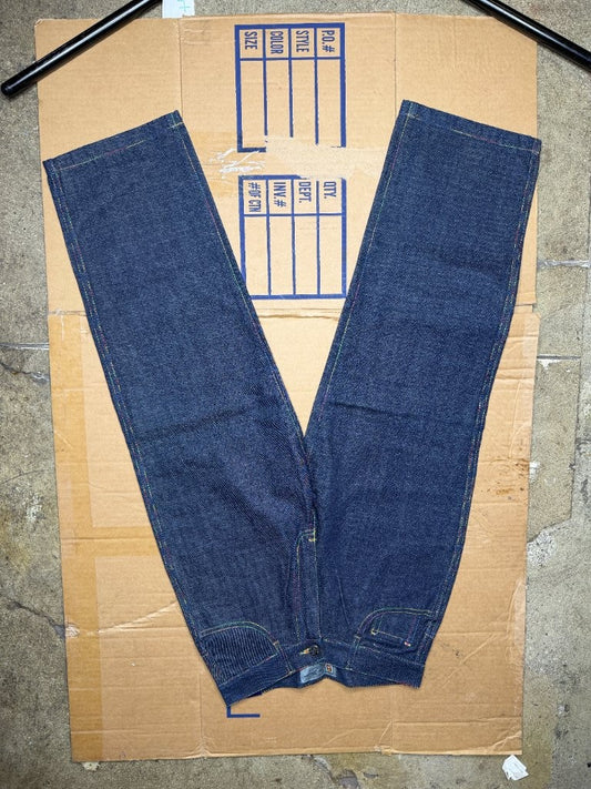 e-Boy MJ Collection B-Boy rainbow patch jeans dark indigo front view