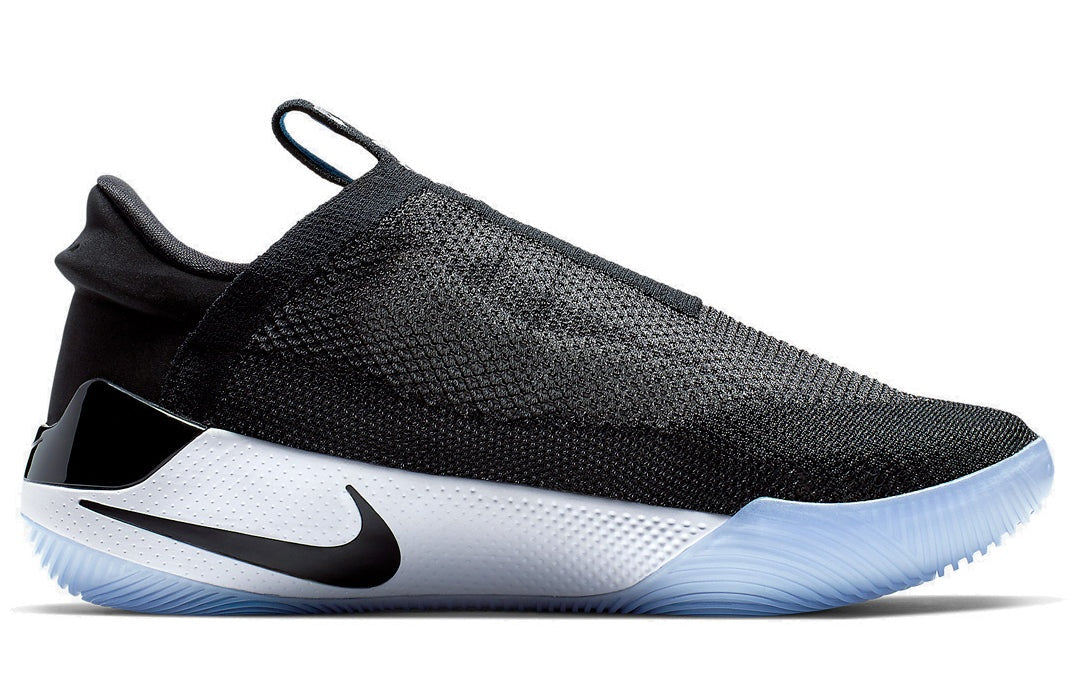 Nike Adapt BB Black medial side view Flyknit upper self-lacing shoes